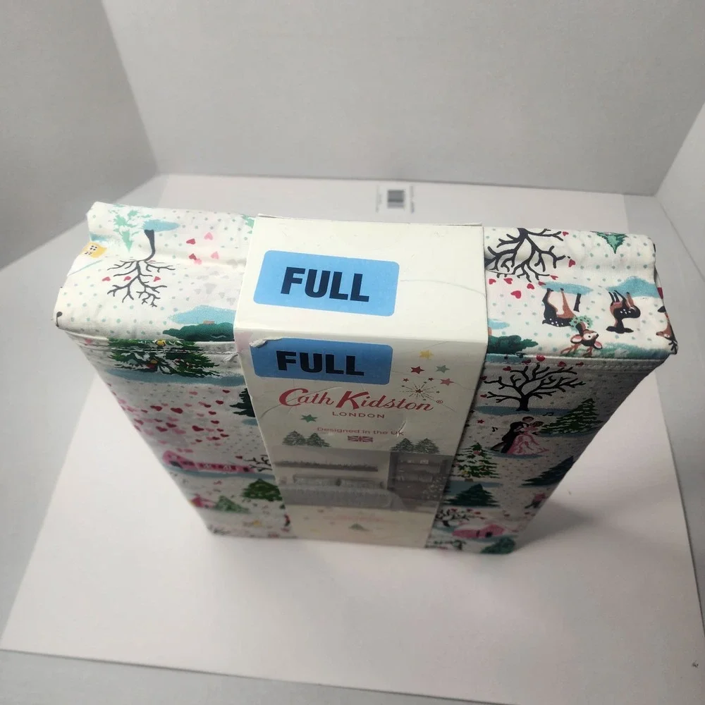 Cath Kidston London Shine Bright Cream FULL 4 Pc Sheet Set 100% Cotton *NEW*